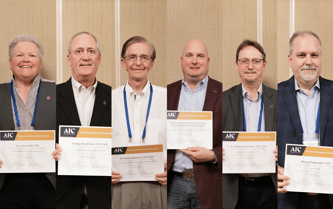 The winners of the 2021 AIC national awards program