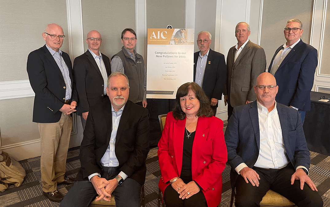 The newest AIC College of Fellows members alongside previous members