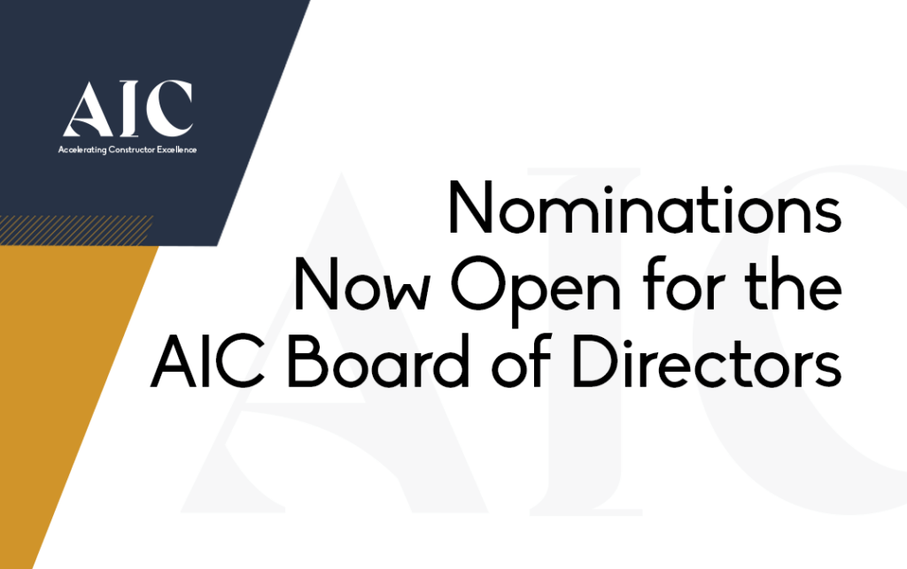Nominate a worthy candidate for the 2023 AIC Board of Directors nominations