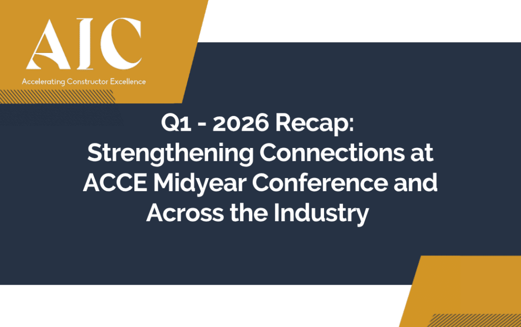 Graphic representing the quarterly news update from AIC